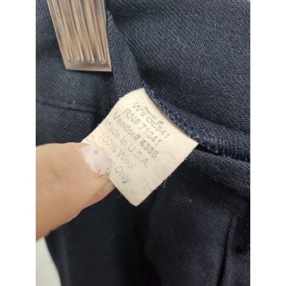 Vintage L.L Bean Dress Pants Womens Size 6 Petite Navy Wool Old Money Preppy - Picture 7 of 7